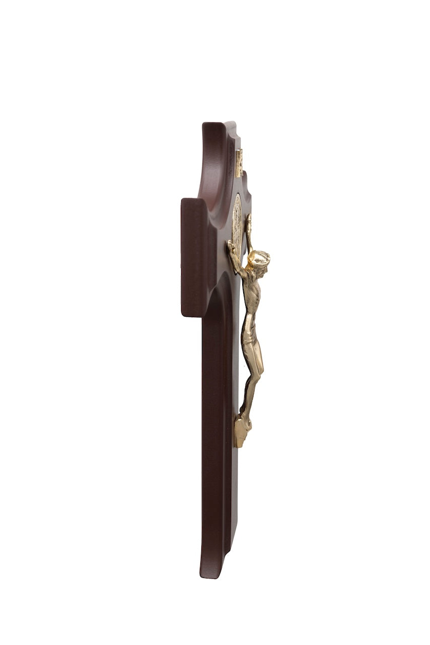 CRUZ SAN BENITO N°16 CON MADERA DORADA