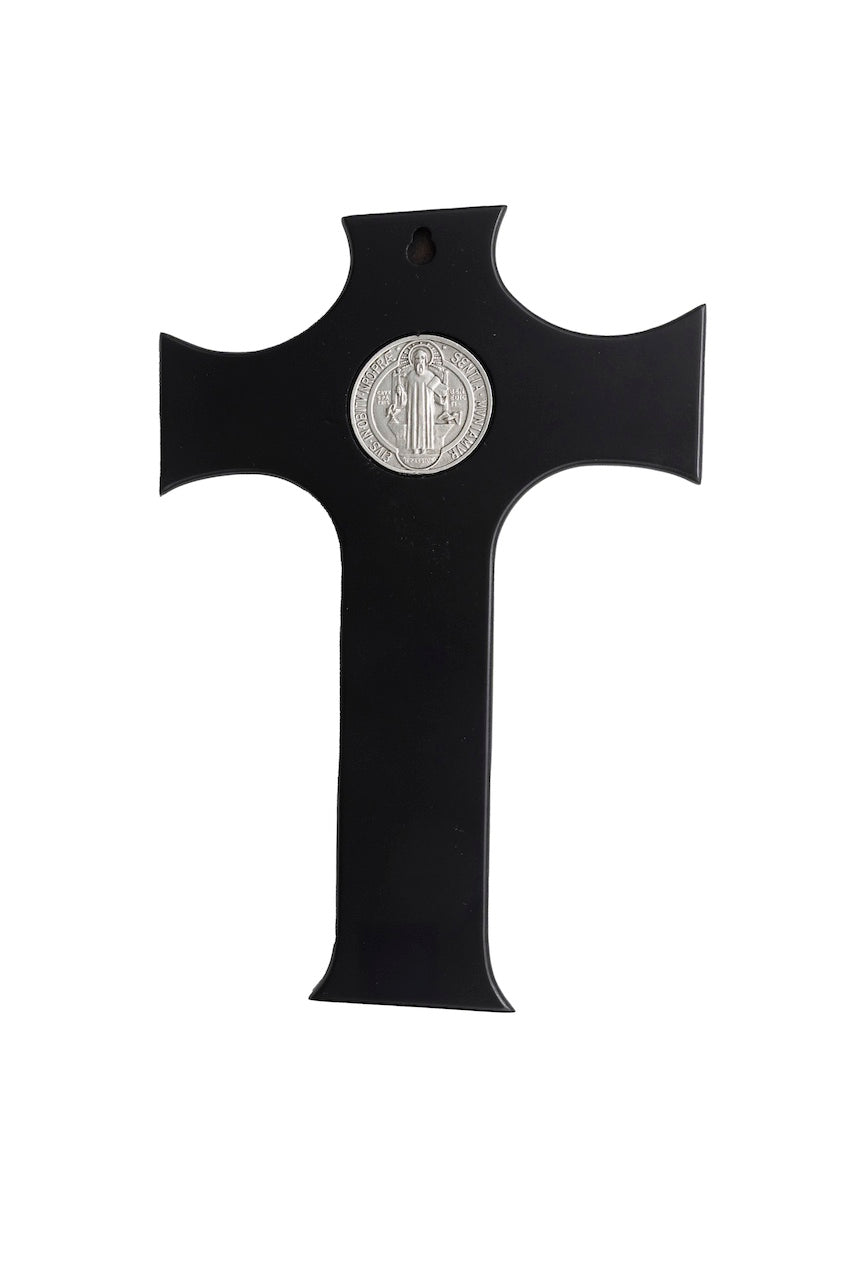 CRUZ SAN BENITO N°16 CON MADERA PLATA