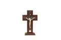 CRUCIFIJO #25 DE BASE MADERA C/METAL