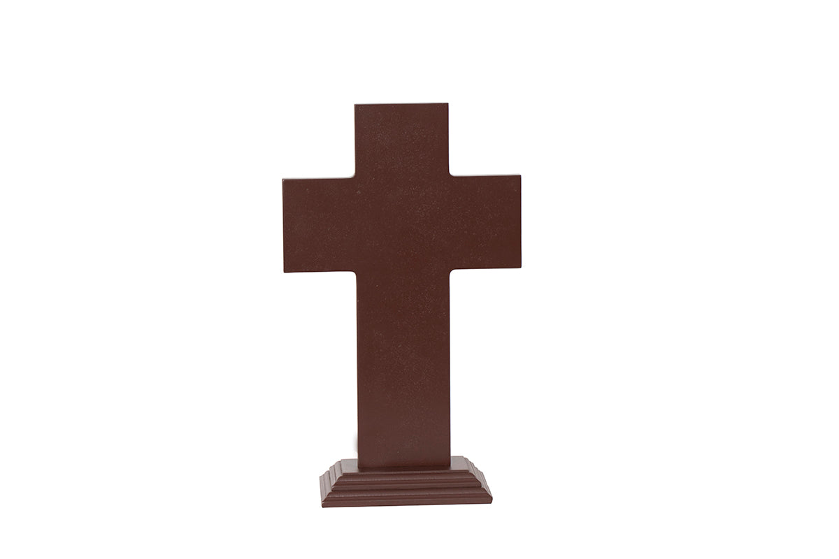CRUCIFIJO #25 DE BASE MADERA C/METAL