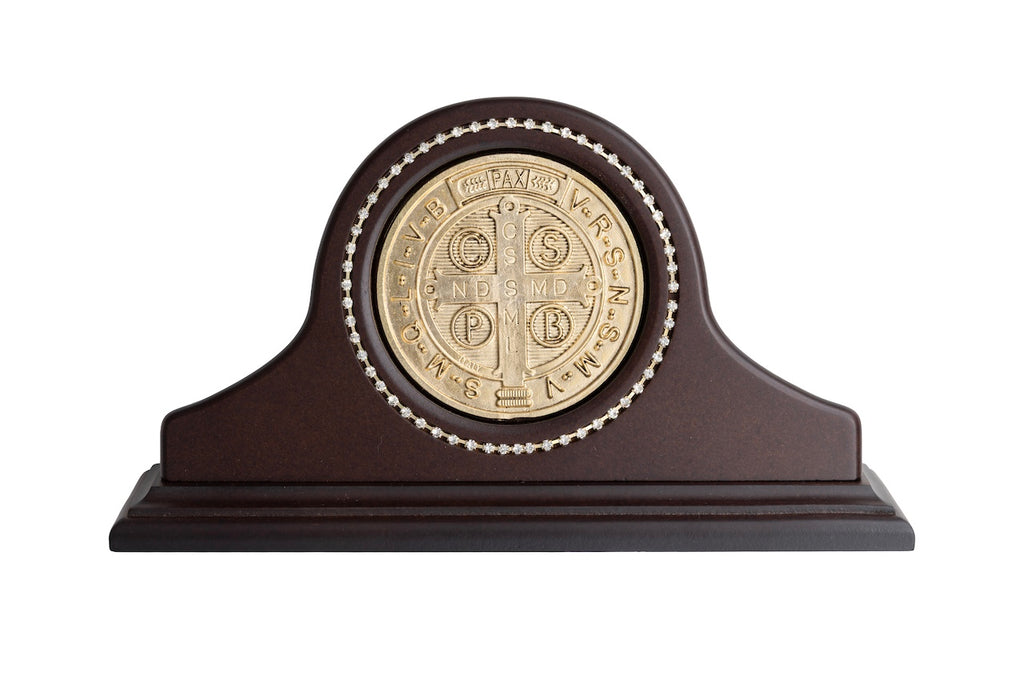 PORTA MEDALLA DORADA C/PIEDRA