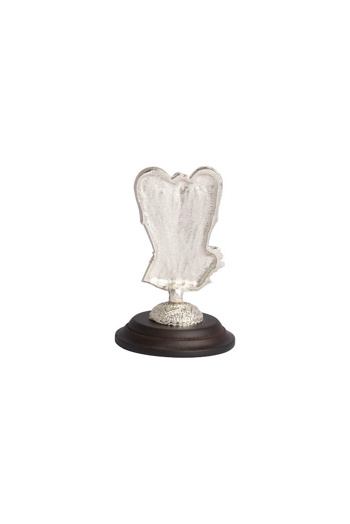 ANGEL BASE MADERA PALOMA PLATA