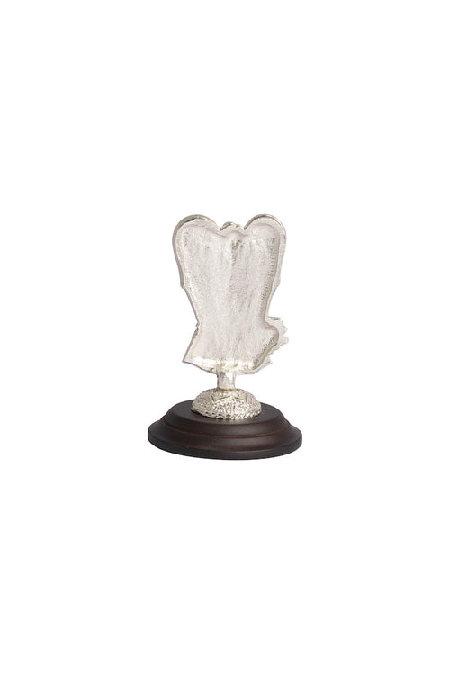 ANGEL BASE MADERA PALOMA PLATA