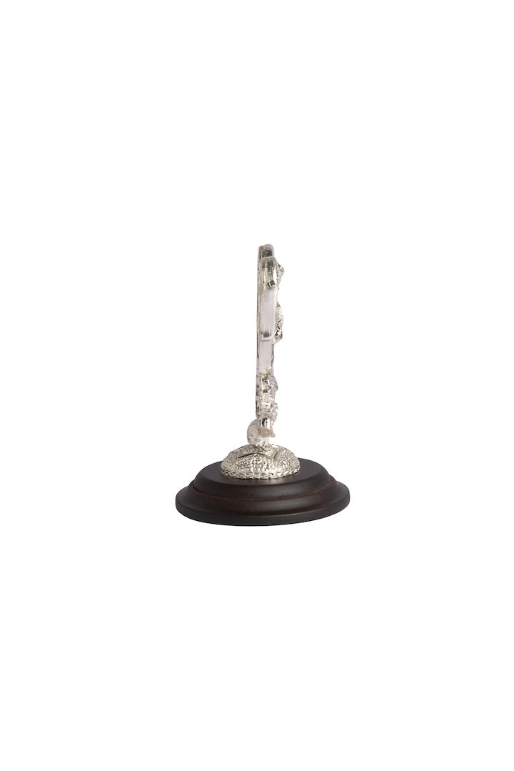 ANGEL BASE MADERA PALOMA PLATA