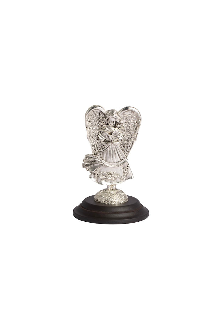 ANGEL BASE MADERA PALOMA PLATA