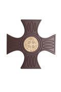 CRUZ CÉLTICA MEDALLÓN DORADO