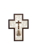 Cruz Medallas Virgen de Guadalupe Dorada · CMVG-D, vista frontal