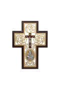 Cruz Medallas Virgen de Guadalupe Plata · CMVG-P, vista frontal