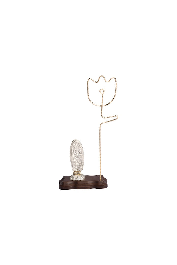 VIRGEN DE GPE. DORADA CON PLATA