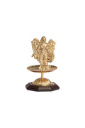ARCANGEL DORADO CON BASE MADERA