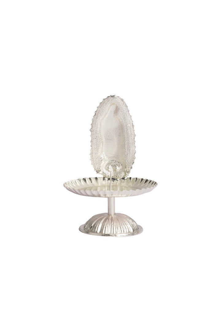 VIRGEN DE GPE. GDE. PLATA CON BASE