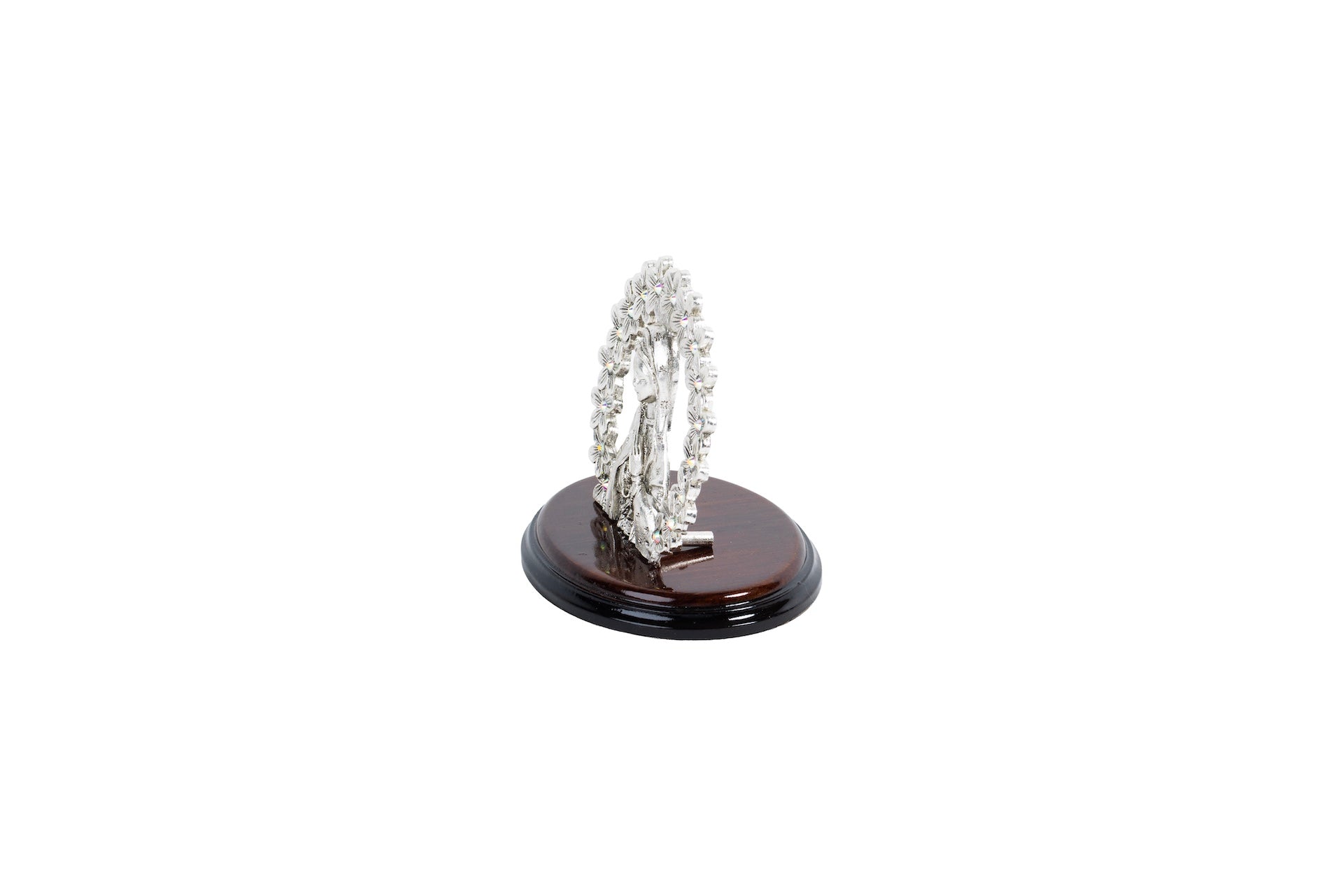 VIRGEN GPE. MED. CUERPO PLA. C/BASE MAD.
