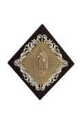 CUADRO ROMBO VIRGEN GUADALUPE CAFÉ