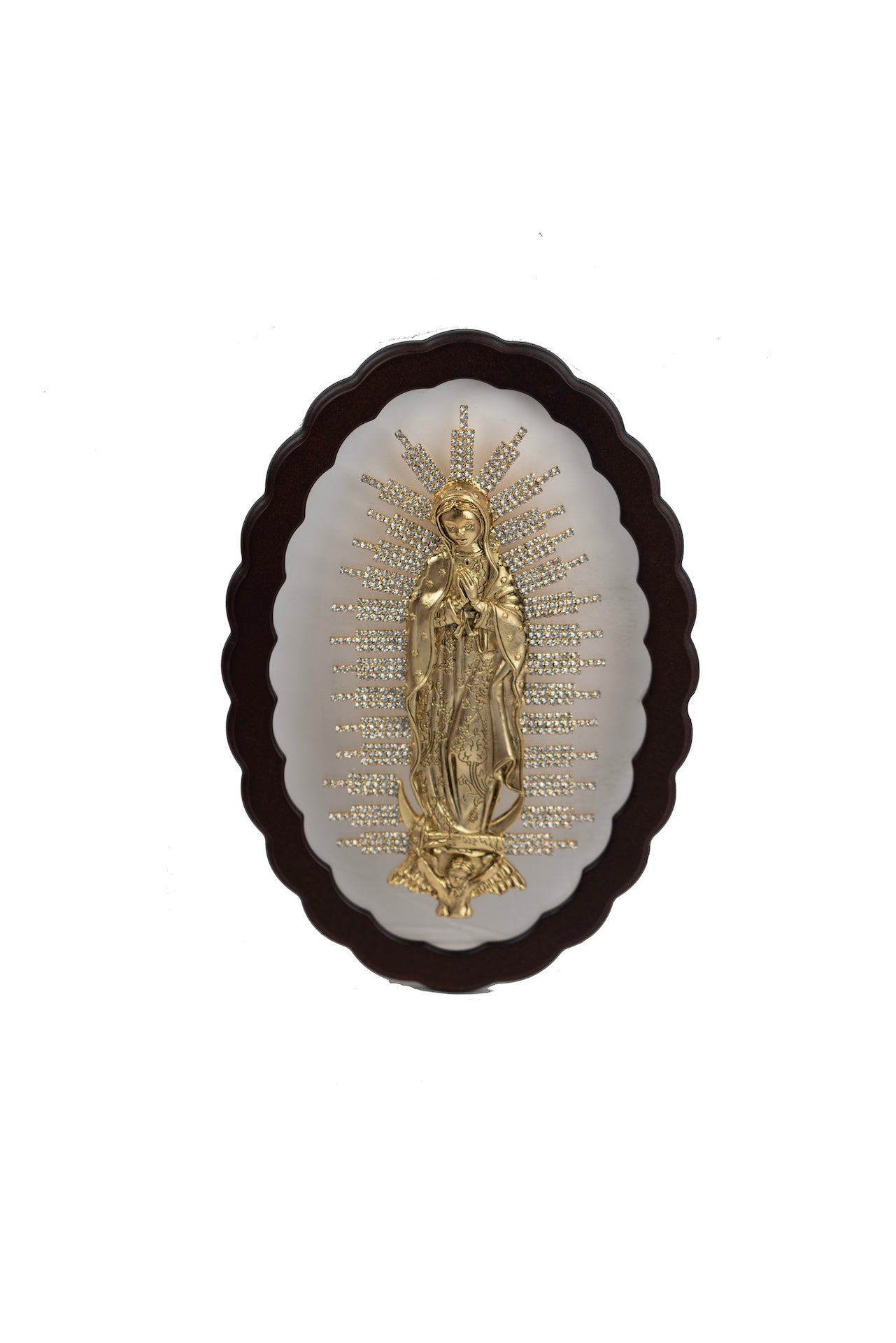 RETABLO VIRGEN DE GUADALUPE ACRILICO DORADO