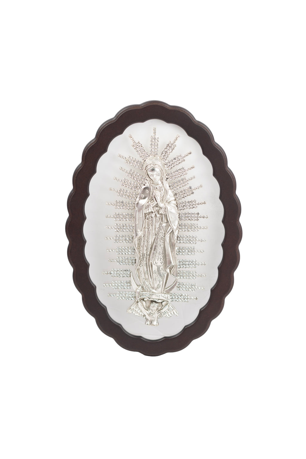 RETABLO VIRGEN DE GUADALUPE ACRILICO PLATA