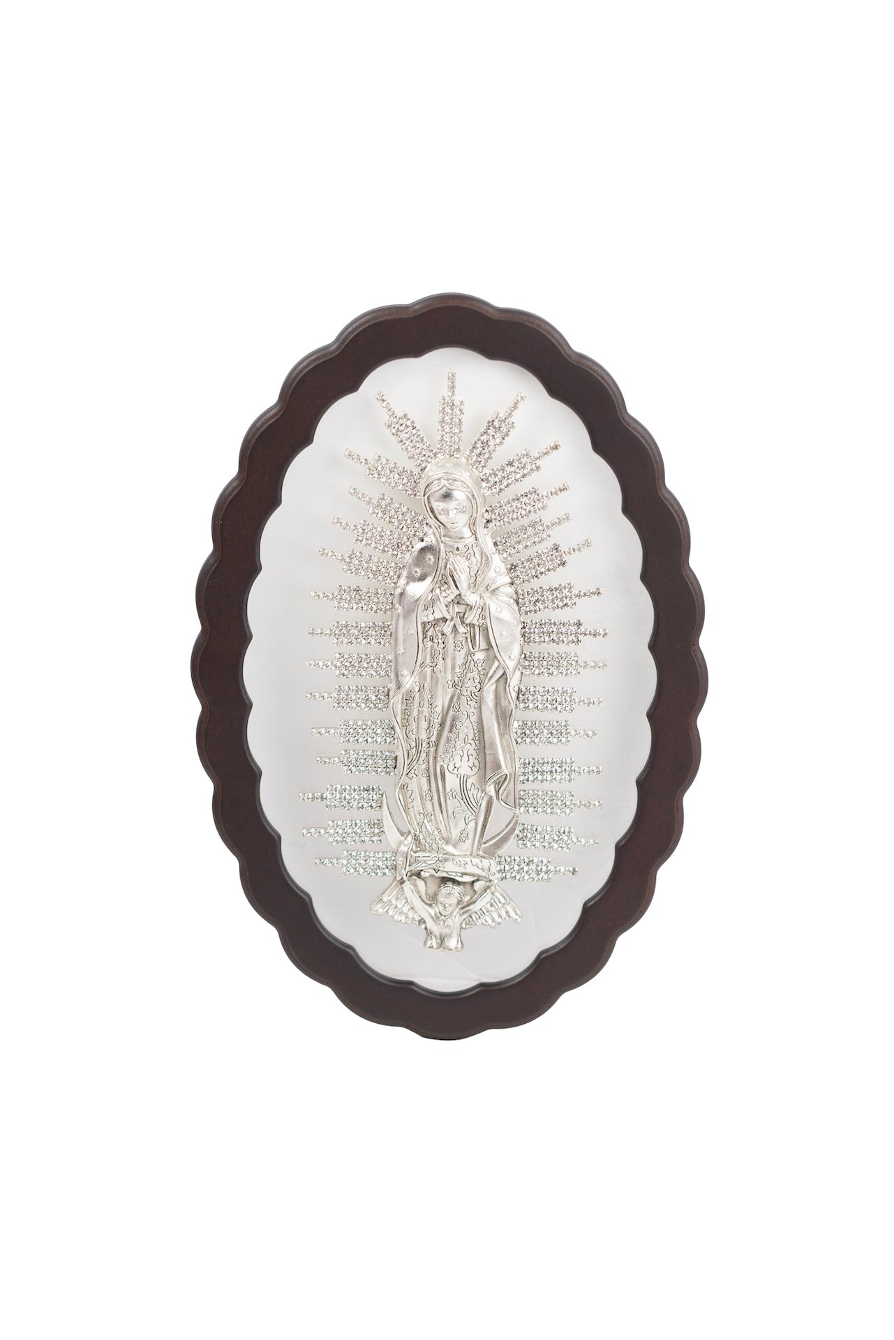 RETABLO VIRGEN DE GUADALUPE ACRILICO PLATA
