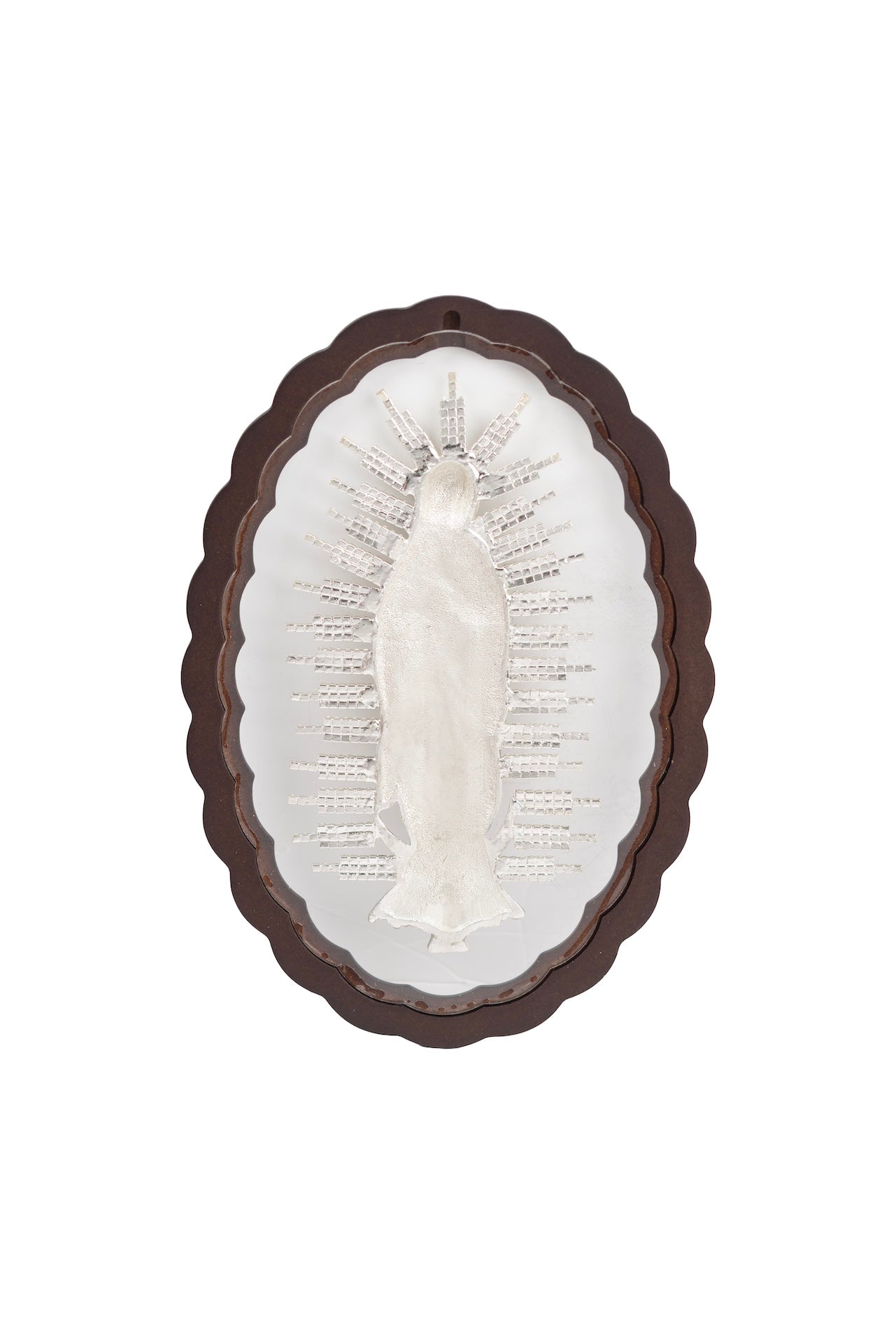 RETABLO VIRGEN DE GUADALUPE ACRILICO PLATA