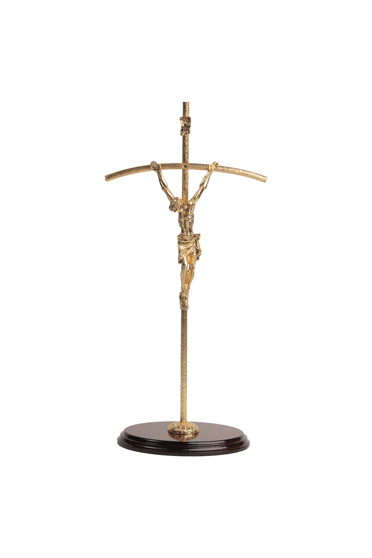 CRISTO #16 PAPAL DORADO C/BASE