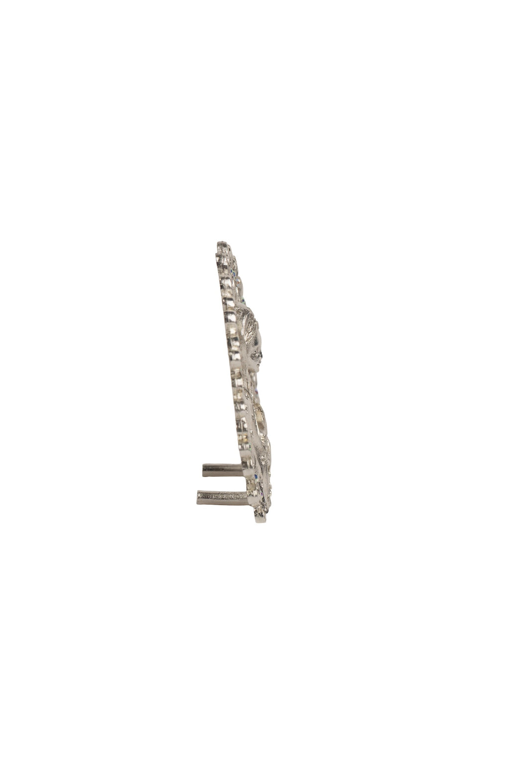 VIRGEN GPE. 1/2 CUERPO EN ARO PLATA CON PIEDRA