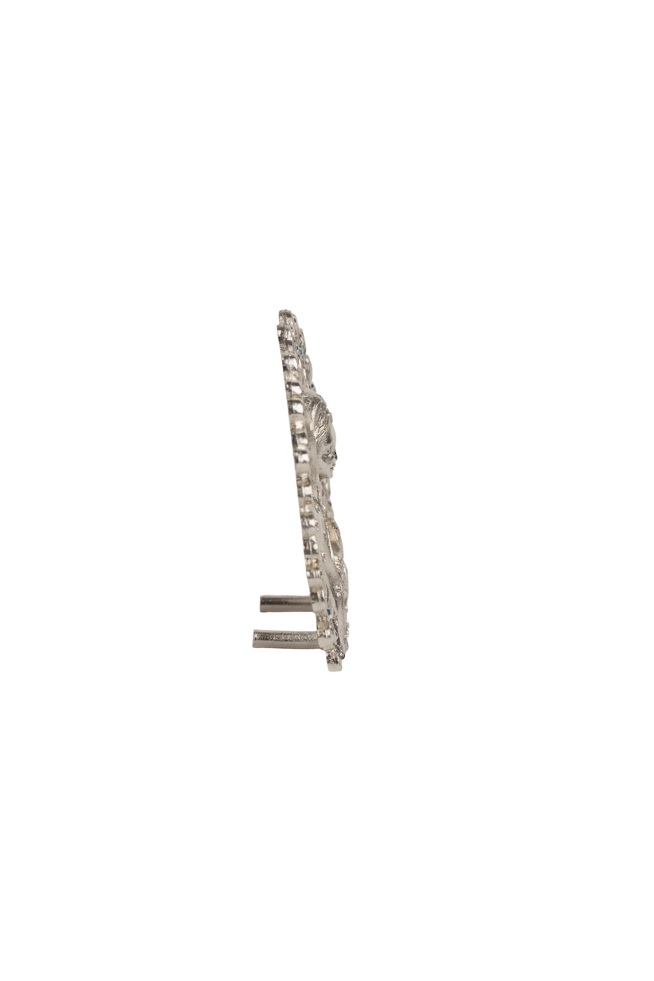 VIRGEN GPE. 1/2 CUERPO EN ARO PLATA CON PIEDRA