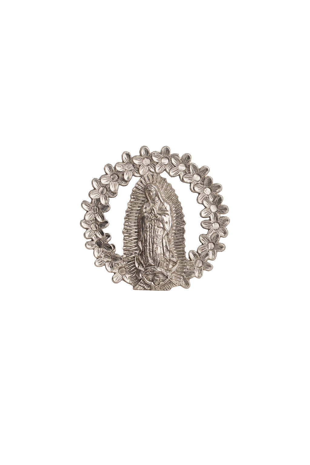 VIRGEN GUADALUPE EN ARO PLATA