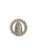 VIRGEN GUADALUPE EN ARO PLATA CON PIEDRA