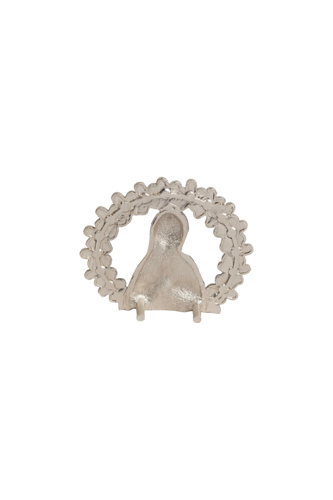 VIRGEN GPE. 1/2 CUERPO EN ARO PLATA