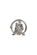 MEDALLÓN SAGRADA FAMILIA PLATA