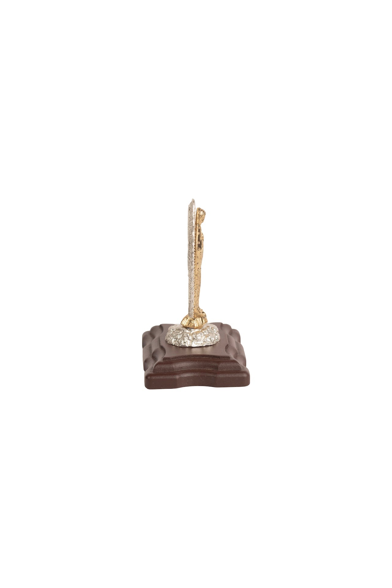 VIRGEN GPE. MED. COMBINADA CON BASE MADERA