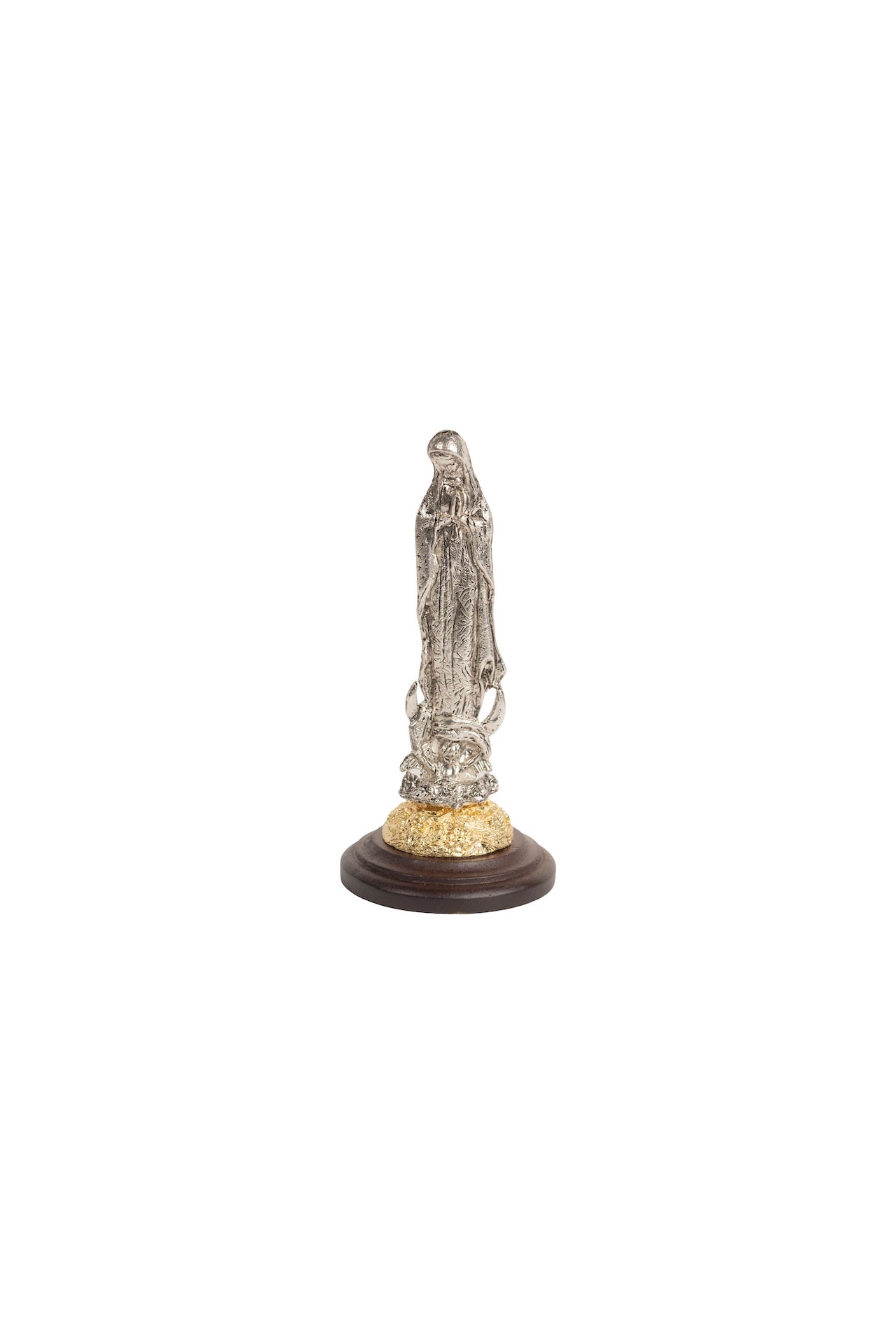 VIRGEN GPE. BULTO CON MADERA