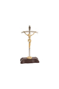 CRISTO #3 PAPAL CON BASE MADERA