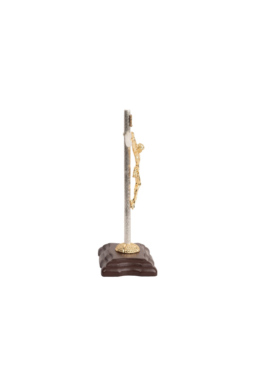 CRISTO #3 PAPAL CON BASE MADERA