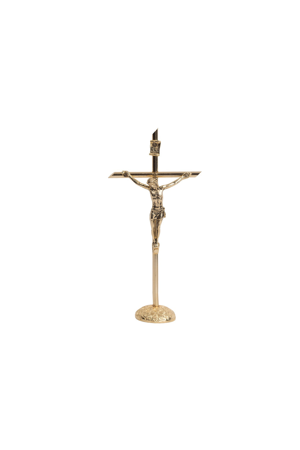 CRISTO #2 DORADO CON BASE
