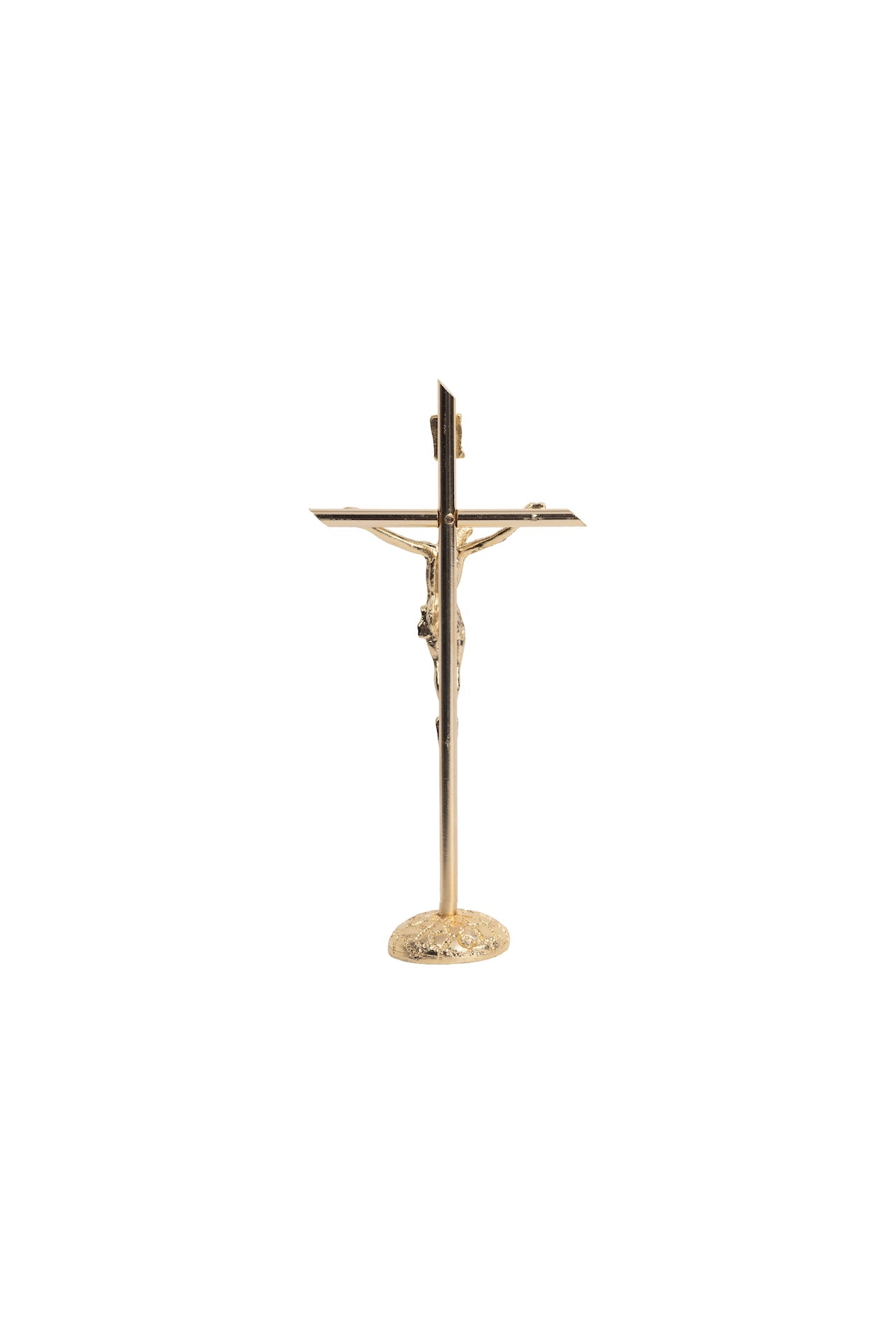CRISTO #2 DORADO CON BASE