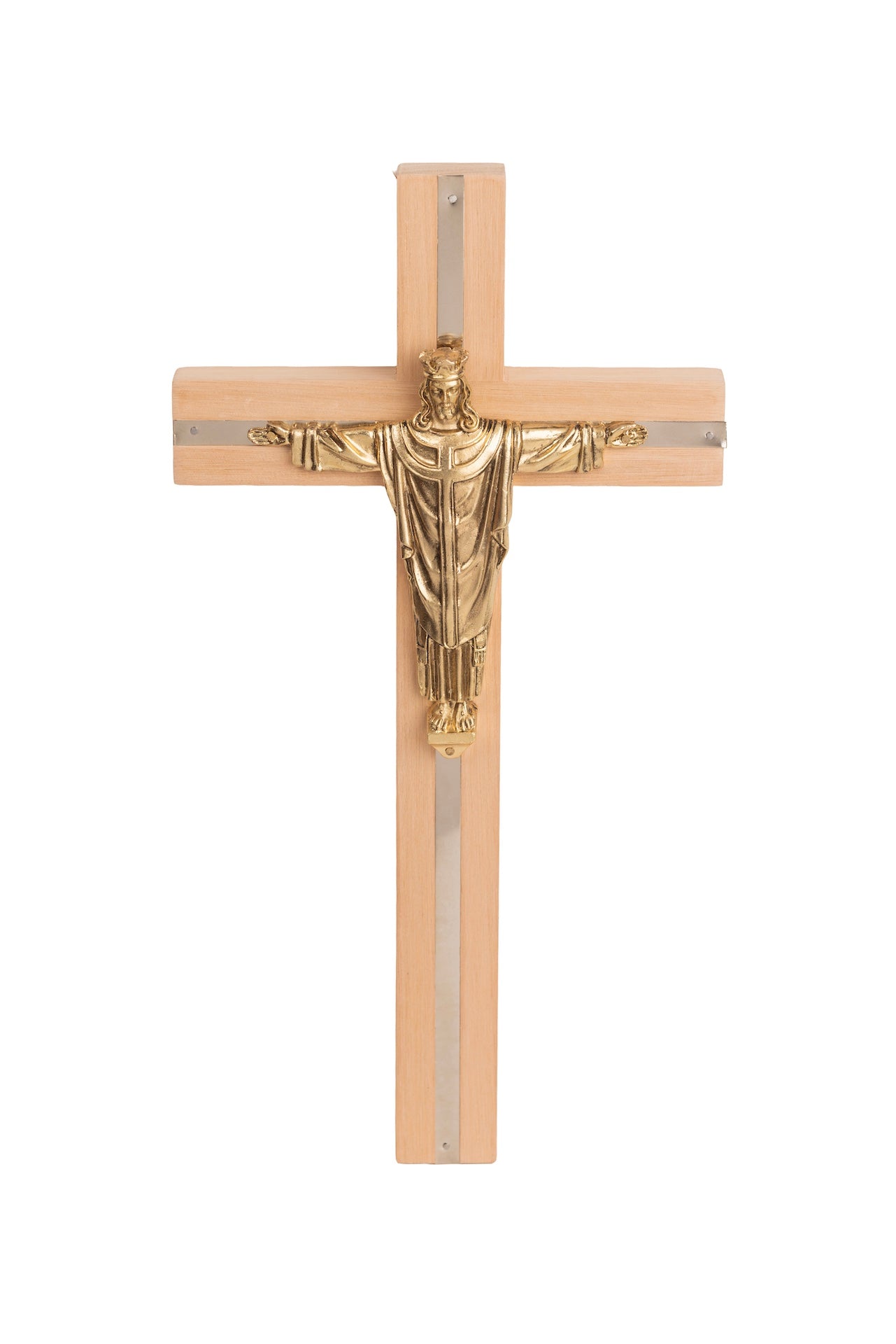 CRISTO REY INCRUSTACIÓN EN MADERA