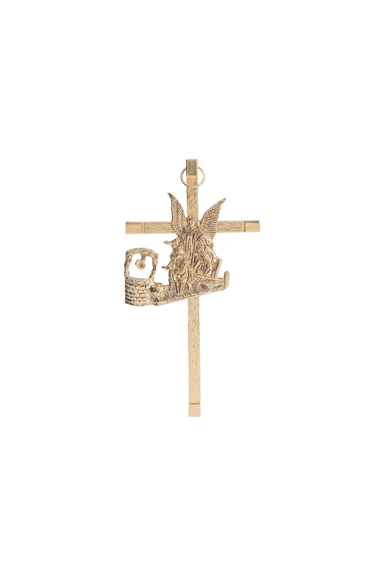 CRUZ ANGEL DE LA GUARDA DORADA