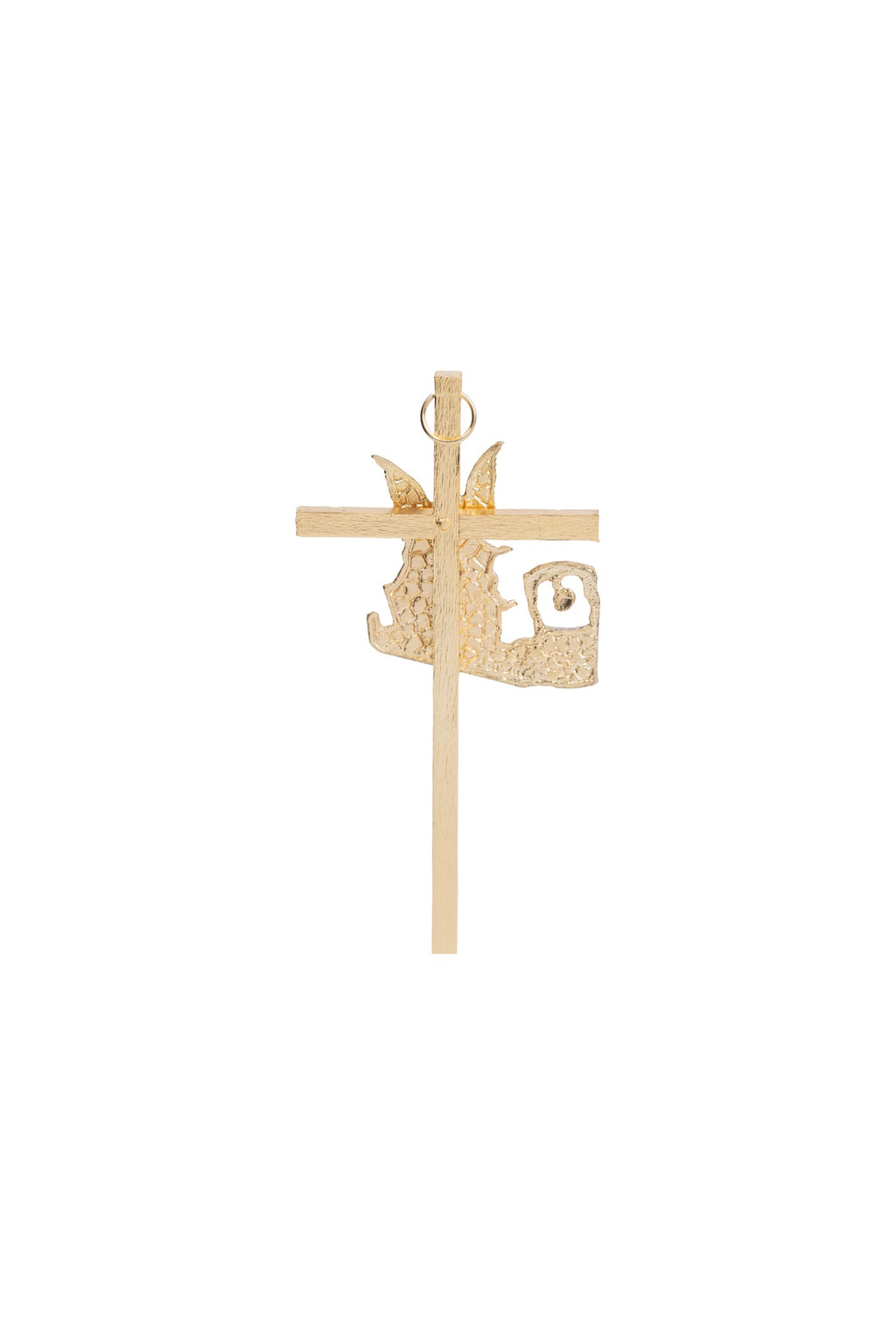 CRUZ ANGEL DE LA GUARDA DORADA