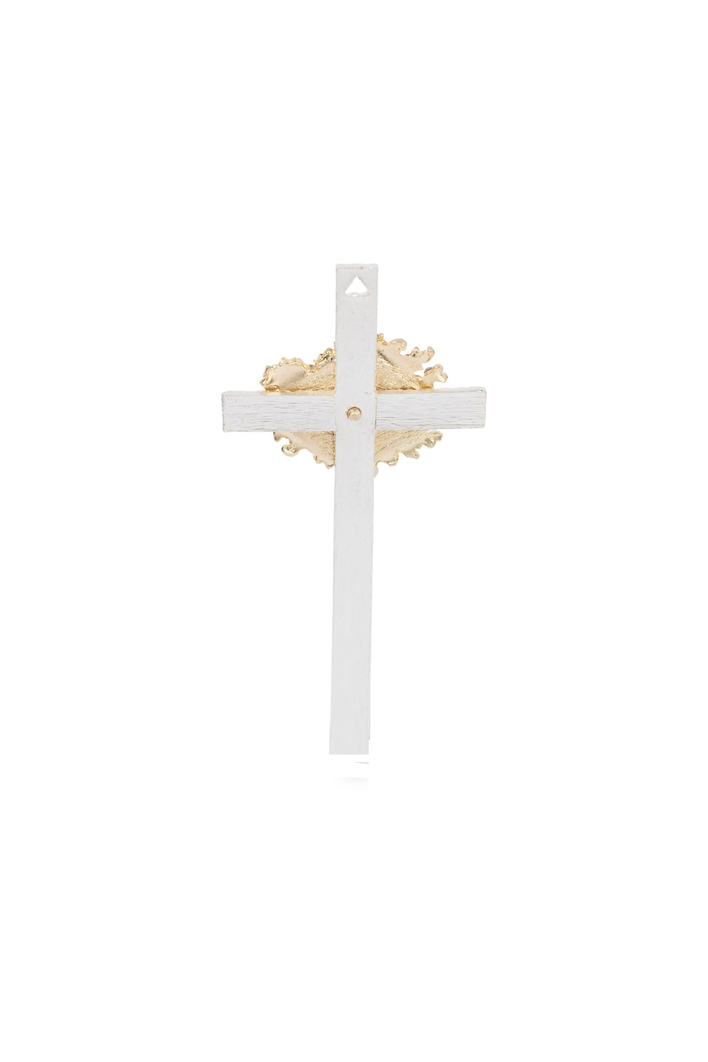 CRUZ MATRIMONIO MINI COMBINADA CON PIEDRA