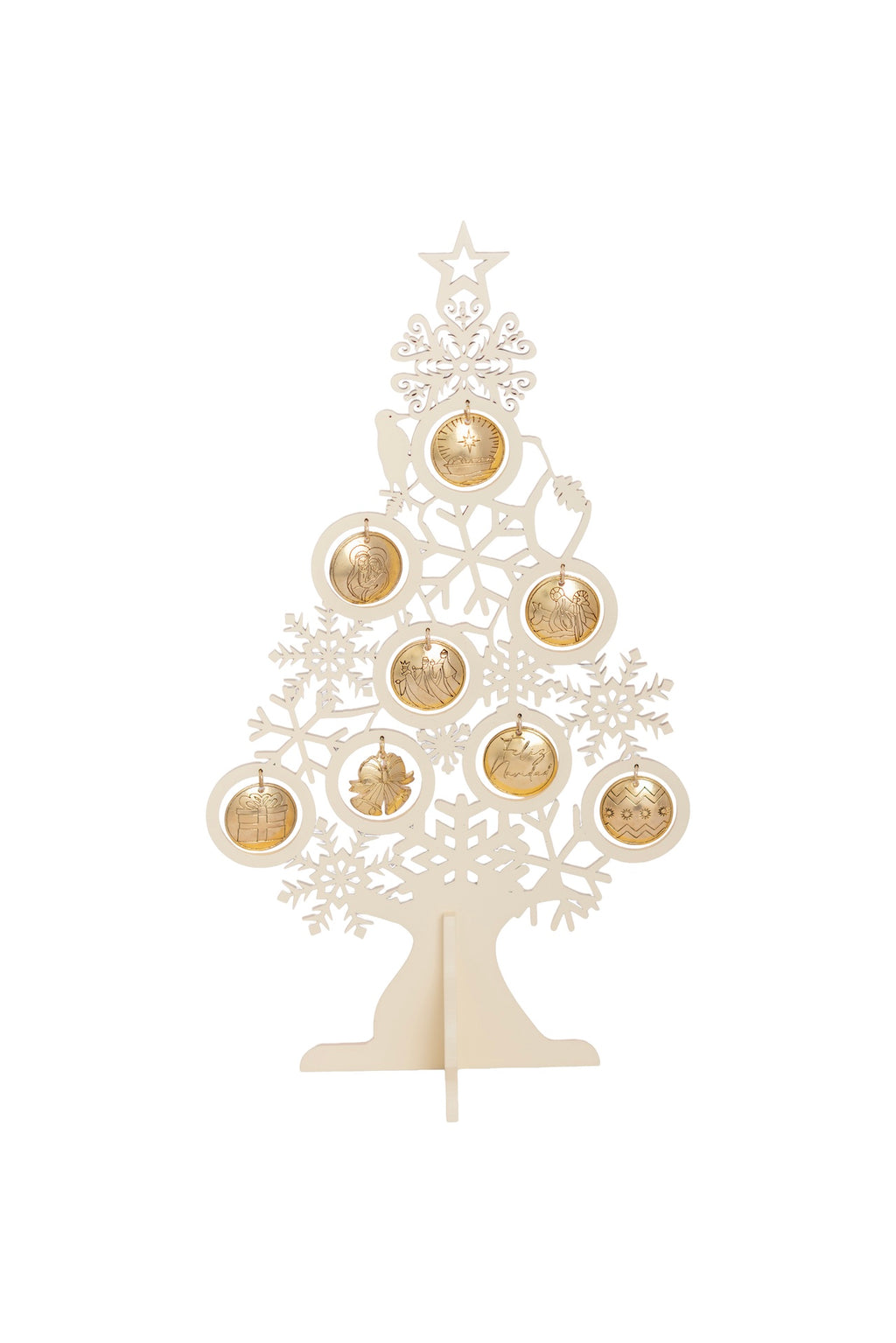 ARBOL NAVIDAD BEIGE DORADO