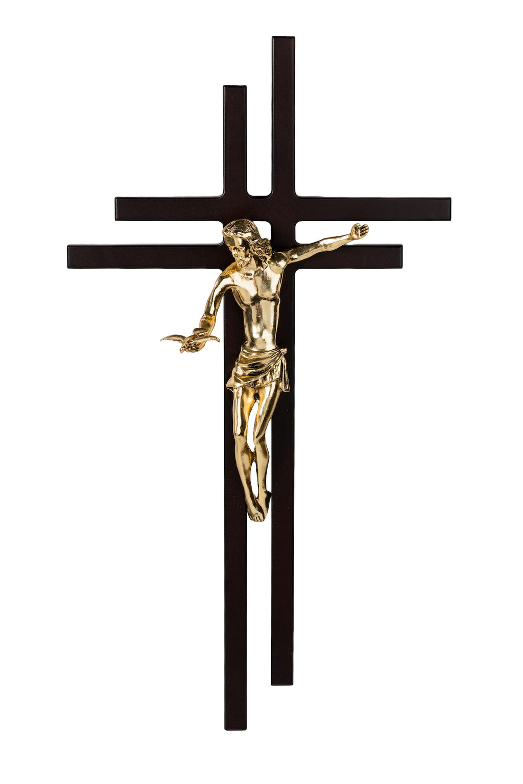 CRUZ JESUS RESUCITADO GRANDE DORADO
