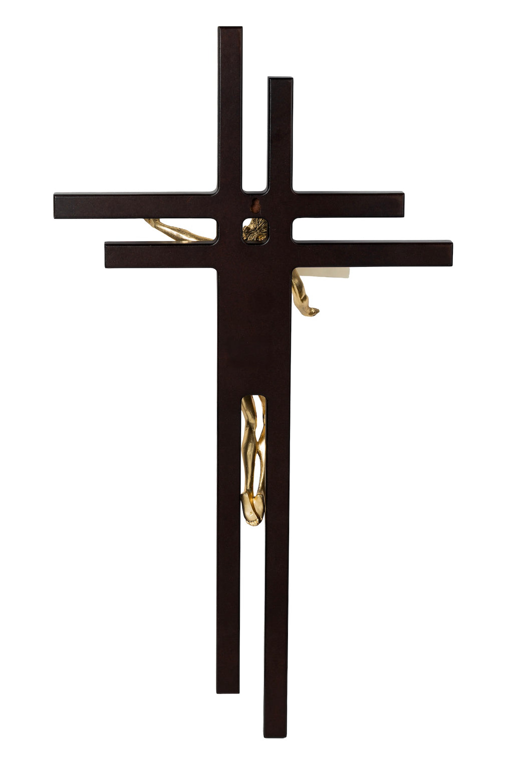 CRUZ JESUS RESUCITADO GRANDE DORADO