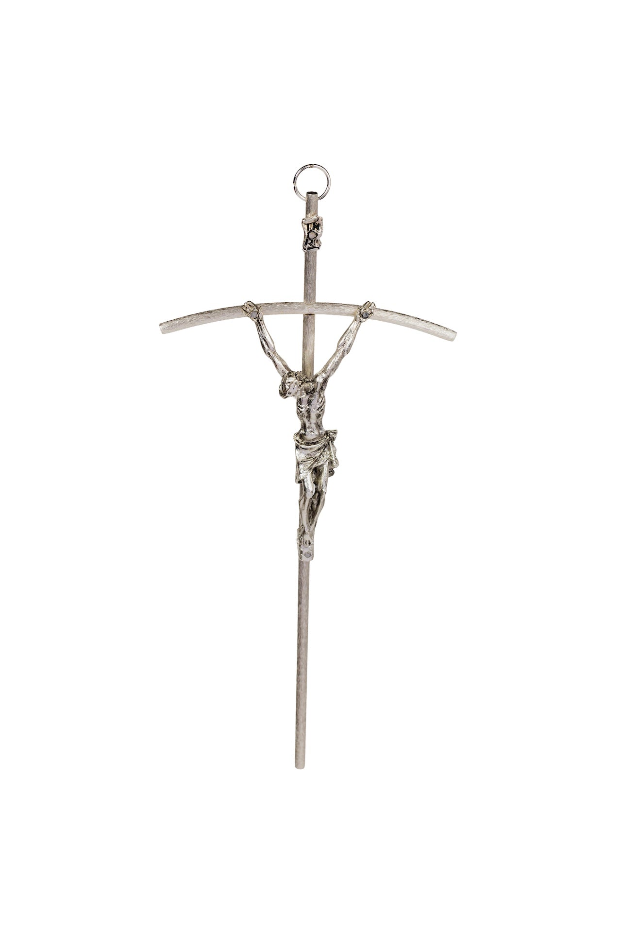 CRISTO #16 PAPAL RAYADO PLATA