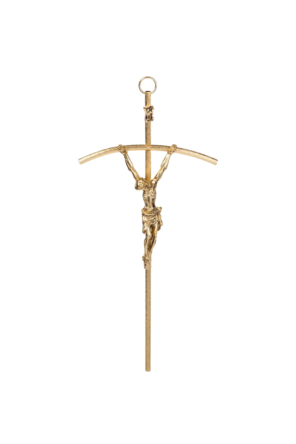 CRISTO #16 PAPAL RAYADO DORADO