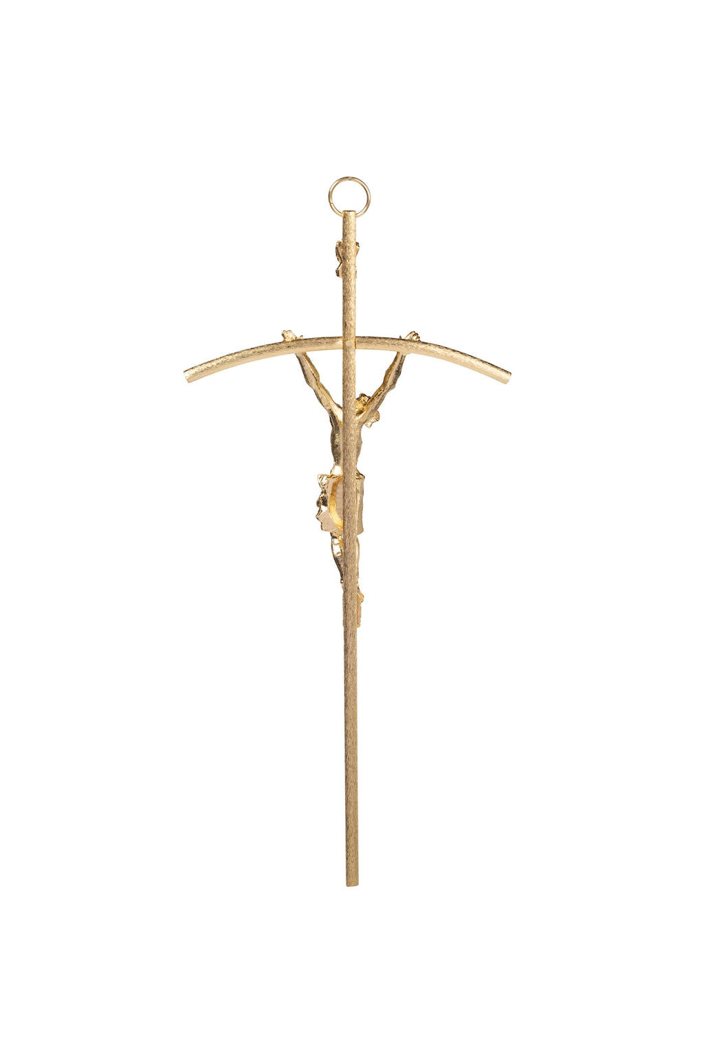 CRISTO #16 PAPAL RAYADO DORADO