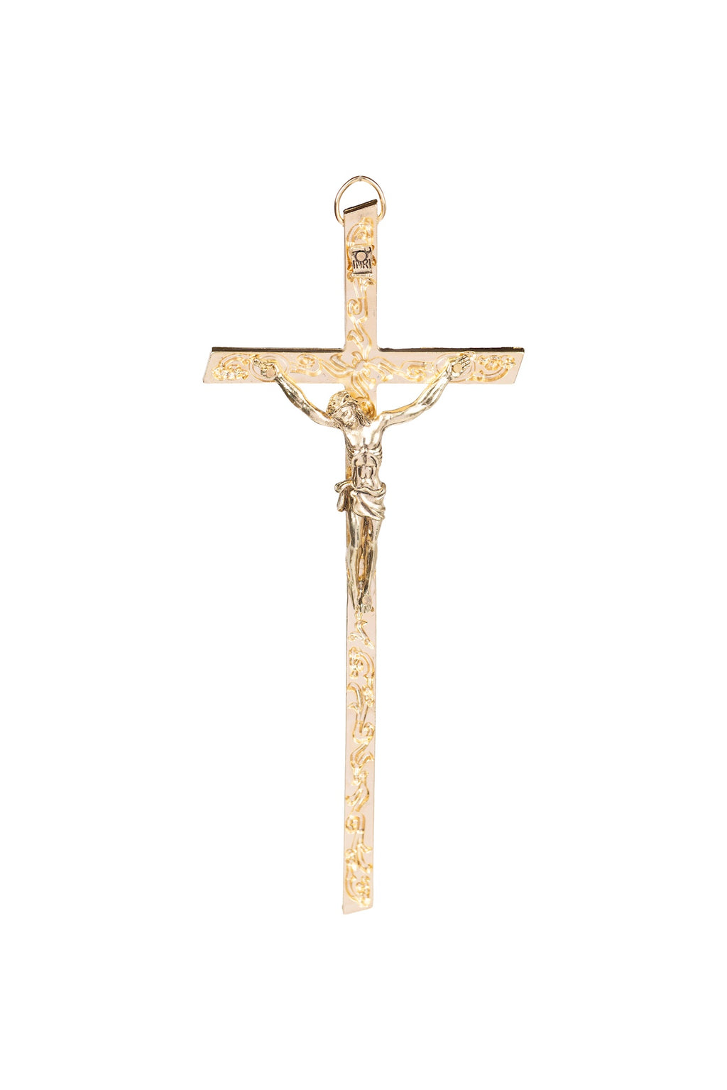 CRISTO #10 SOLERA DORADO GRABADO