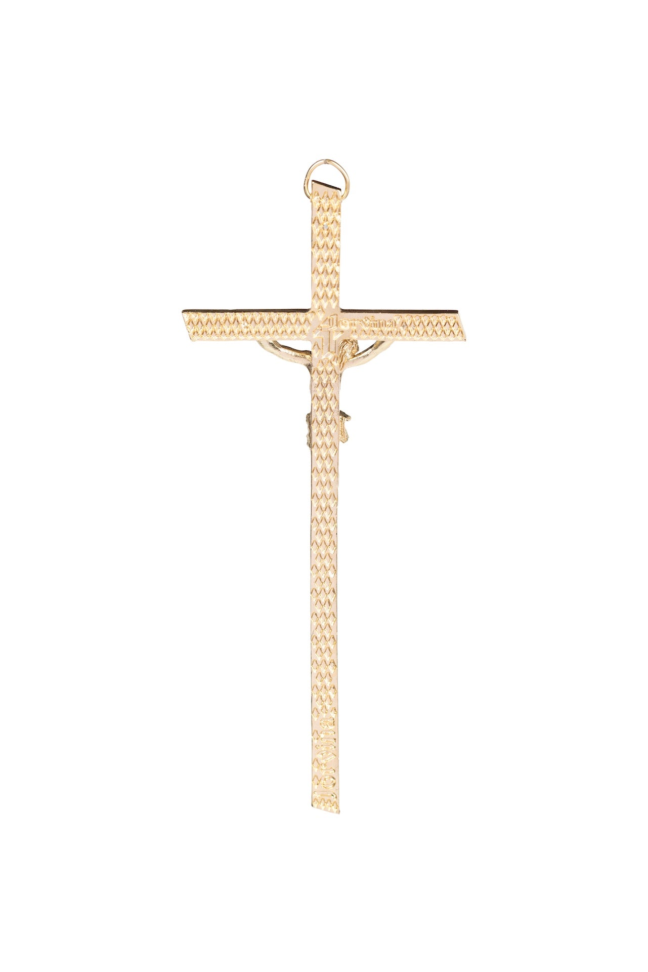 CRISTO #10 SOLERA DORADO GRABADO