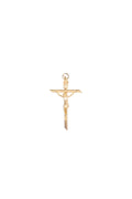 CRISTO INFANTIL RAYADO DORADO