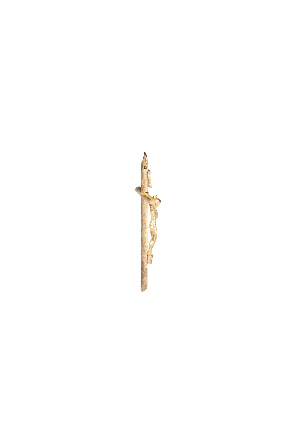 CRISTO INFANTIL RAYADO DORADO