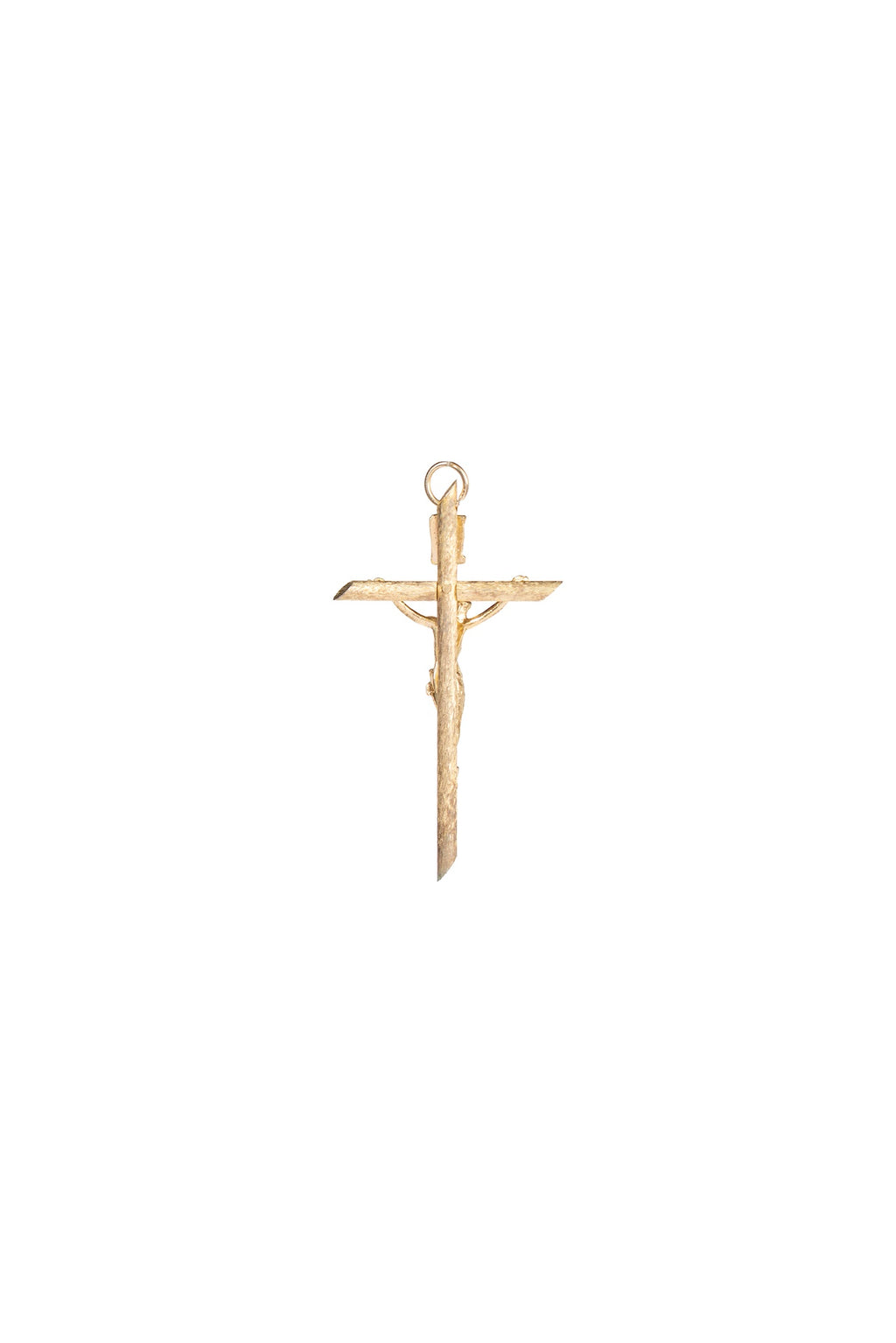 CRISTO INFANTIL RAYADO DORADO