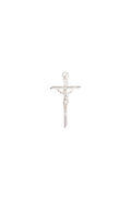 CRISTO INFANTIL RAYADO PLATA